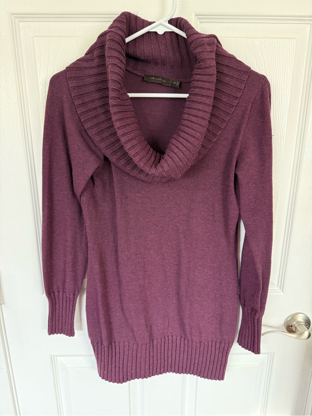 The Limited Plum Cowl Neck Sweater